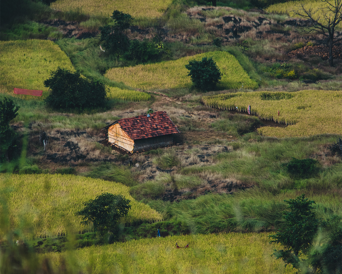 house in mountain farm